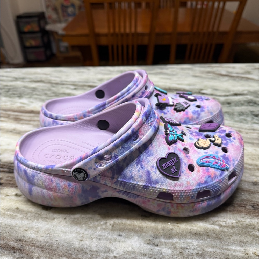 Crocs Platform Tie-Dye Clogs